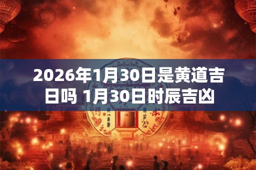 2026年1月30日是黄道吉日吗 1月30日时辰吉凶