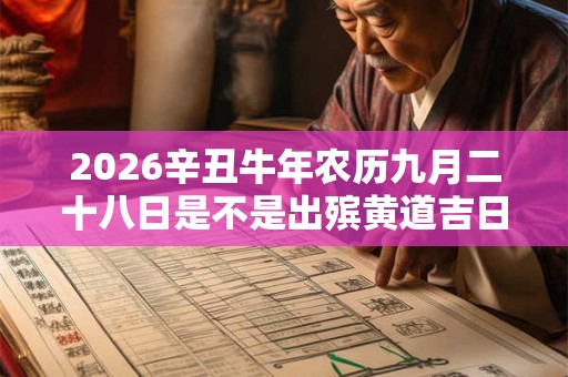 2026辛丑牛年农历九月二十八日是不是出殡黄道吉日? 2026辛丑牛年农历九月二十八日是不是出殡黄道吉日?