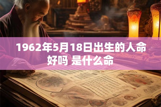1962年5月18日出生的人命好吗 是什么命