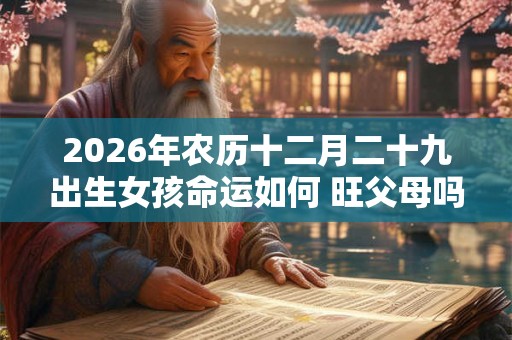 2026年农历十二月二十九出生女孩命运如何 旺父母吗