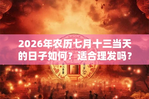 2026年农历七月十三当天的日子如何?适合理发吗? 2026年农历七月十三当天的日子如何?适合理发吗?