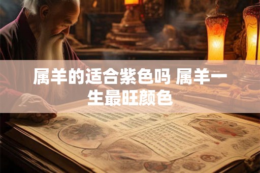 属羊的适合紫色吗 属羊一生最旺颜色