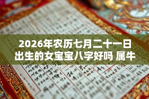 2026年农历七月二十一日出生的女宝宝八字好吗 属牛女孩取名大全