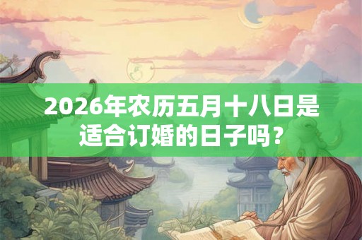 2026年农历五月十八日是适合订婚的日子吗? 2026年农历五月十八日是适合订婚的日子吗?
