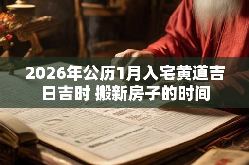 2026年公历1月入宅黄道吉日吉时 搬新房子的时间