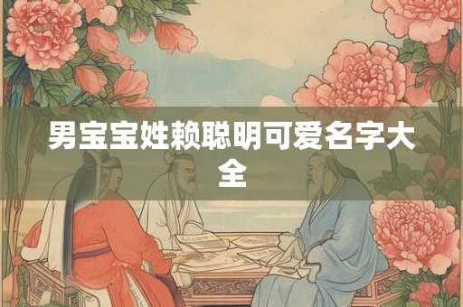 男宝宝姓赖聪明可爱名字大全