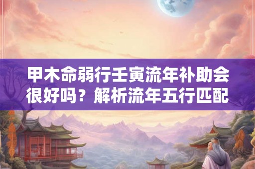 甲木命弱行壬寅流年补助会很好吗？解析流年五行匹配及运势预测