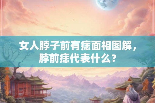 女人脖子前有痣面相图解，脖前痣代表什么？
