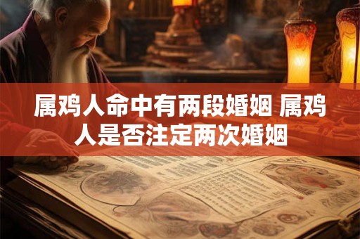 属鸡人命中有两段婚姻 属鸡人是否注定两次婚姻 属鸡人命中有两段婚姻 属鸡人是否注定两次婚姻