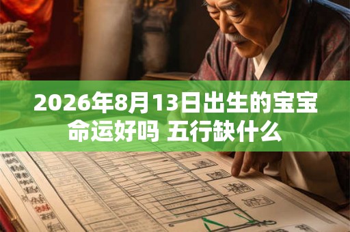 2026年8月13日出生的宝宝命运好吗 五行缺什么 2026年8月13日出生的宝宝命运好吗 五行缺什么