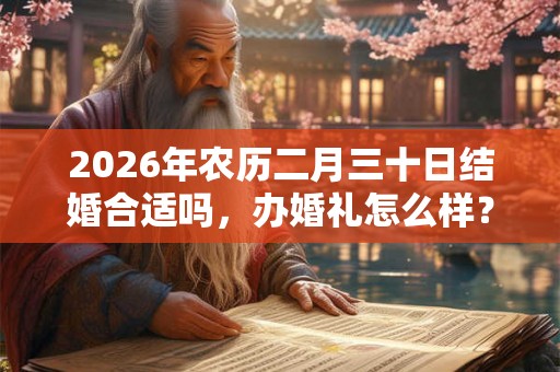 2026年农历二月三十日结婚合适吗，办婚礼怎么样？