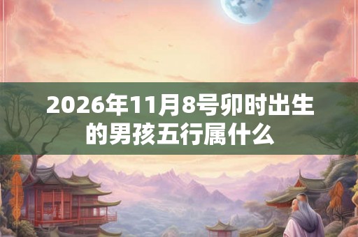2026年11月8号卯时出生的男孩五行属什么