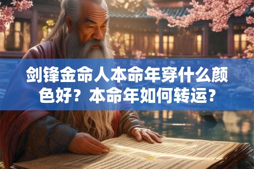 剑锋金命人本命年穿什么颜色好？本命年如何转运？