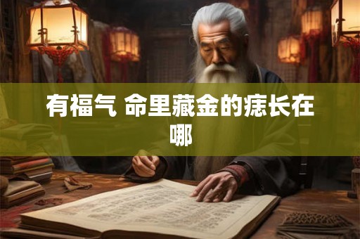 有福气 命里藏金的痣长在哪