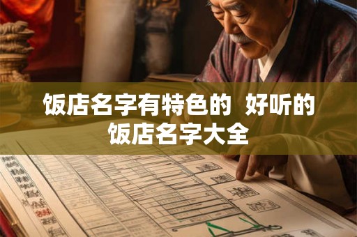 饭店名字有特色的  好听的饭店名字大全