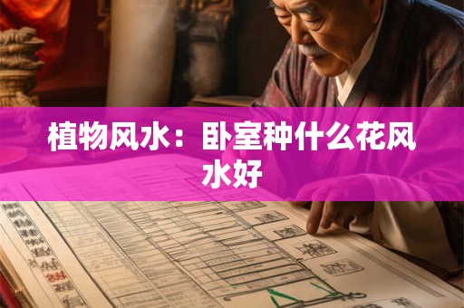 植物风水：卧室种什么花风水好
