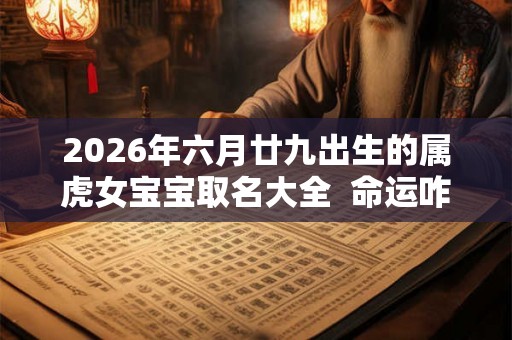2026年六月廿九出生的属虎女宝宝取名大全  命运咋样