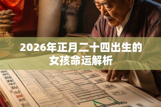 2026年正月二十四出生的女孩命运解析