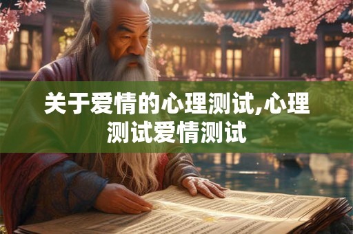 关于爱情的心理测试,心理测试爱情测试