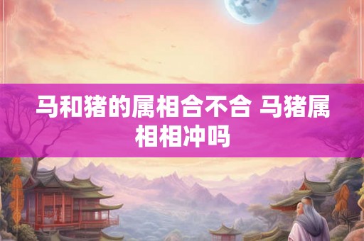 马和猪的属相合不合 马猪属相相冲吗