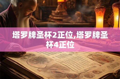塔罗牌圣杯2正位,塔罗牌圣杯4正位