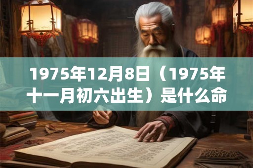 1975年12月8日（1975年十一月初六出生）是什么命_命运如何