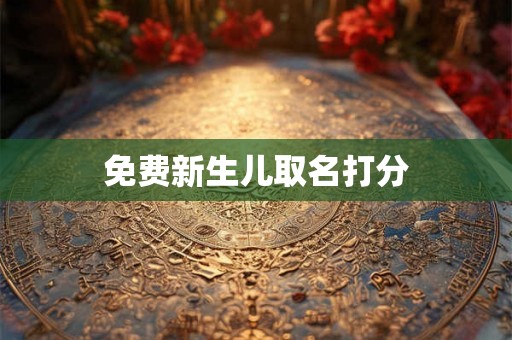 免费新生儿取名打分