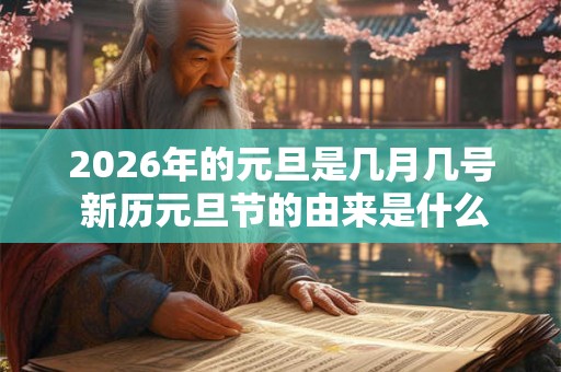 2026年的元旦是几月几号 新历元旦节的由来是什么