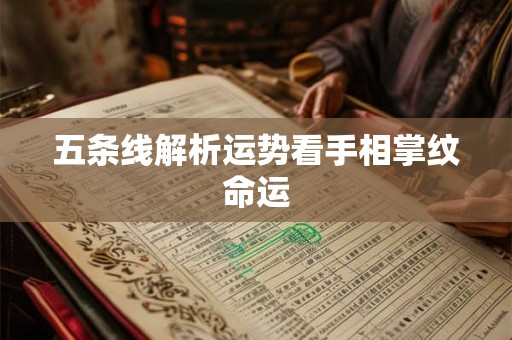 五条线解析运势看手相掌纹命运