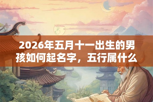 2026年五月十一出生的男孩如何起名字,五行属什么 2026年五月十一出生的男孩如何起名字,五行属什么