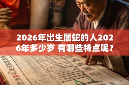 2026年出生属蛇的人2026年多少岁 有哪些特点呢？