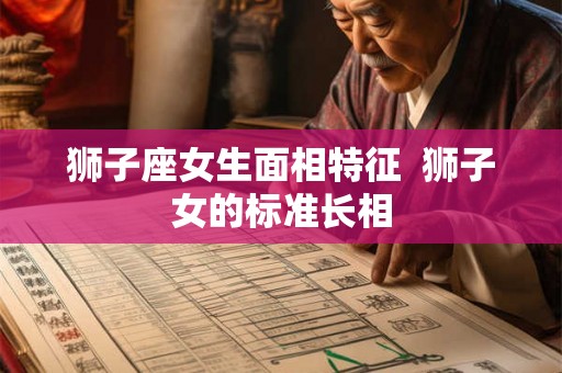 狮子座女生面相特征  狮子女的标准长相