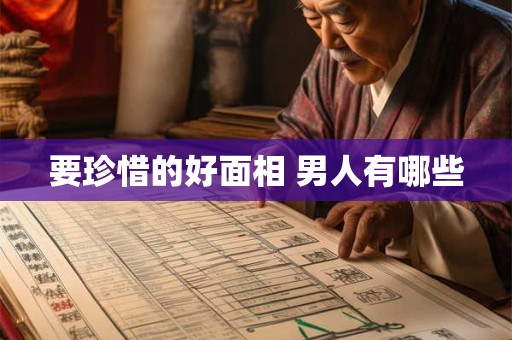 要珍惜的好面相 男人有哪些