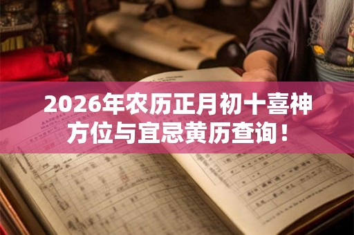 2026年农历正月初十喜神方位与宜忌黄历查询! 2026年农历正月初十喜神方位与宜忌黄历查询!