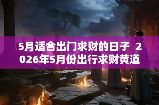 5月适合出门求财的日子  2026年5月份出行求财黄道吉日