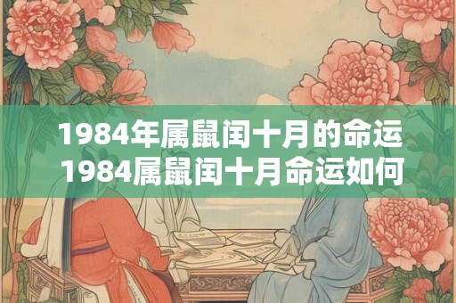 1984年属鼠闰十月的命运 1984属鼠闰十月命运如何 1984年属鼠闰十月的命运 1984属鼠闰十月命运如何