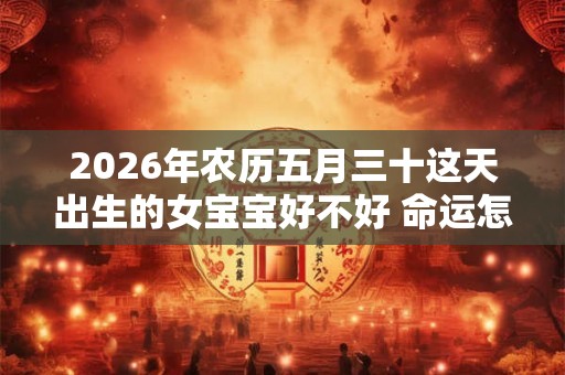 2026年农历五月三十这天出生的女宝宝好不好 命运怎么样 2026年农历五月三十这天出生的女宝宝好不好 命运怎么样