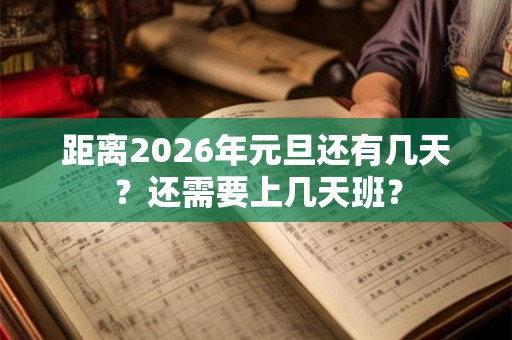 距离2026年元旦还有几天？还需要上几天班？