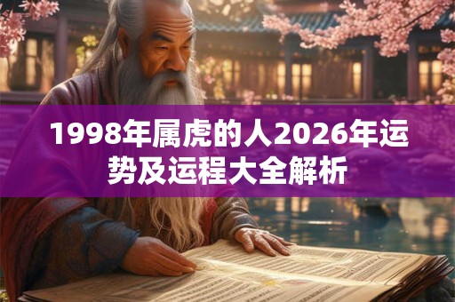 1998年属虎的人2026年运势及运程大全解析 1998年属虎的人2026年运势及运程大全解析