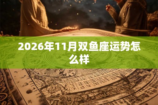 2026年11月双鱼座运势怎么样