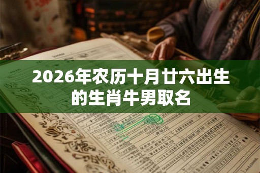 2026年农历十月廿六出生的生肖牛男取名