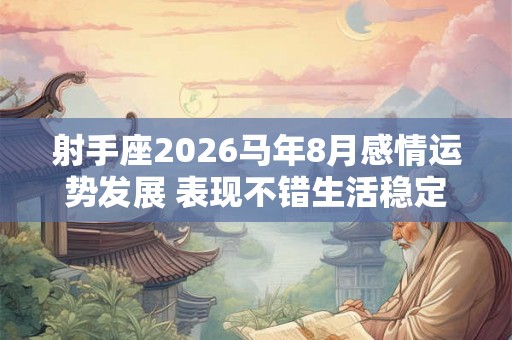 射手座2026马年8月感情运势发展 表现不错生活稳定 射手座2026马年8月感情运势发展 表现不错生活稳定