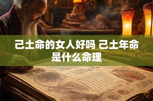己土命的女人好吗 己土年命是什么命理