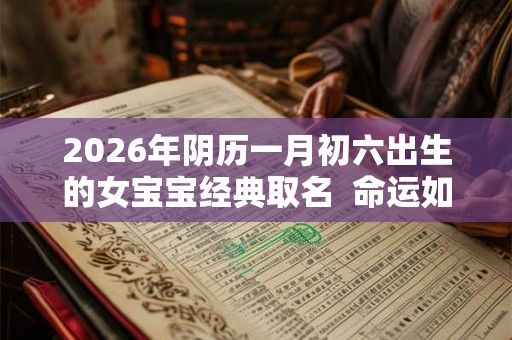 2026年阴历一月初六出生的女宝宝经典取名  命运如何