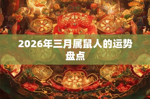2026年三月属鼠人的运势盘点