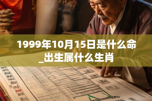 1999年10月15日是什么命_出生属什么生肖