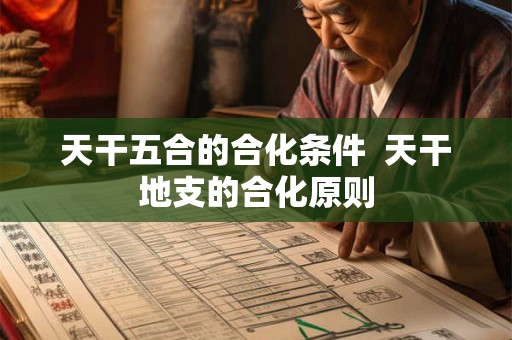 天干五合的合化条件  天干地支的合化原则