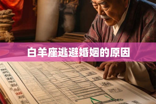 白羊座逃避婚姻的原因