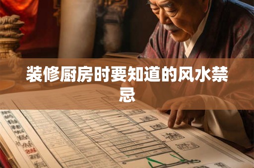装修厨房时要知道的风水禁忌 装修厨房时要知道的风水禁忌