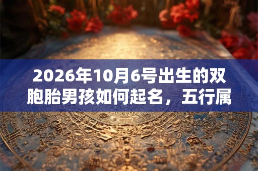 2026年10月6号出生的双胞胎男孩如何起名,五行属什么 2026年10月6号出生的双胞胎男孩如何起名,五行属什么